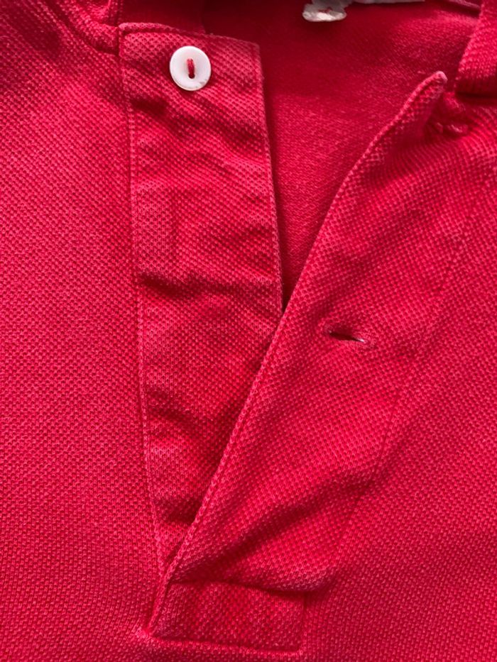 Polo vintage Lacoste Rouge - photo numéro 8