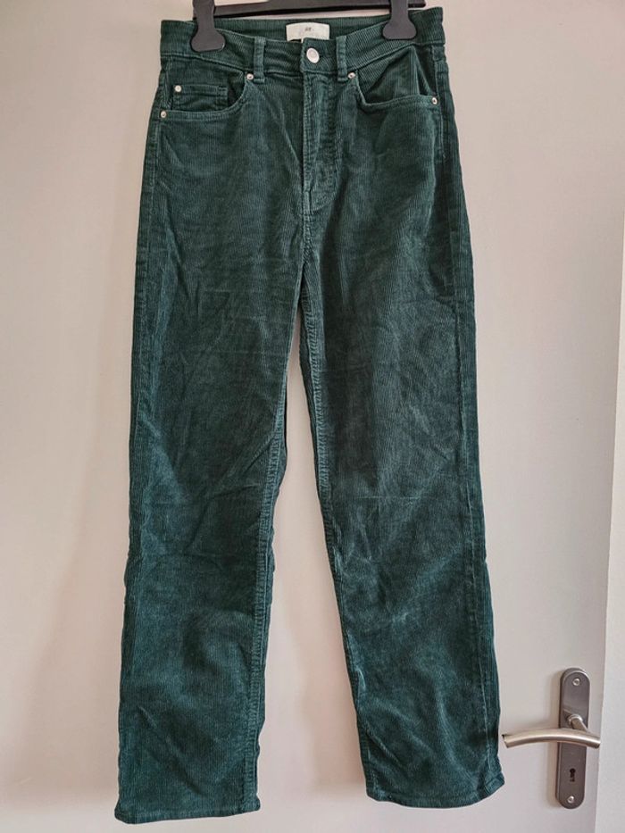 Pantalon droit velours côtelé H&M Taille 36