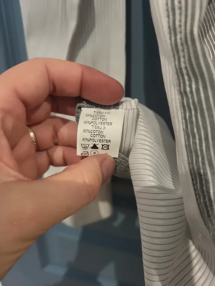 Chemise habillée homme cintrée taille 40 - photo numéro 7