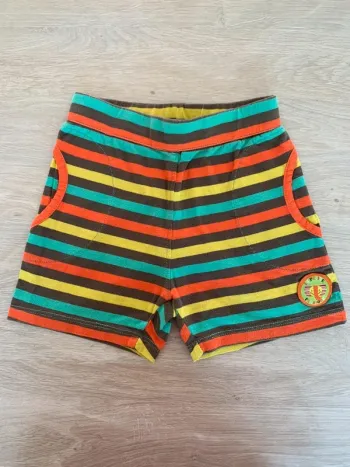 Short court taille élastique multicolore