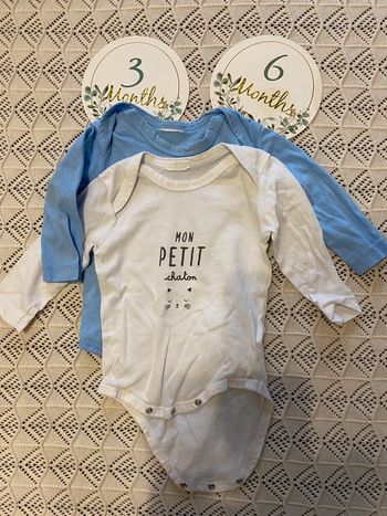 Lot de 2 bodies 6 mois