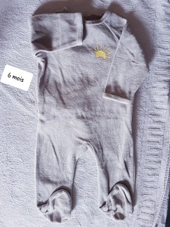 Pyjama velour vertbaudet 6 mois