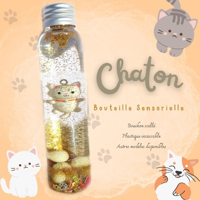 Bouteille sensorielle chat 🐱
