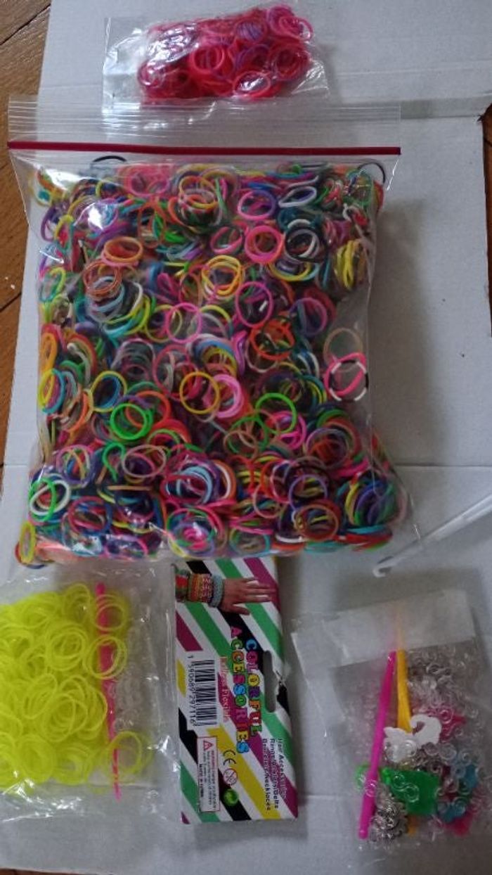 Bracelet élastique, élastique pour bracelet, loom band