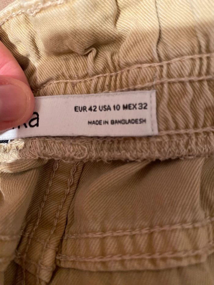 Pantalon jeans beige - photo numéro 6