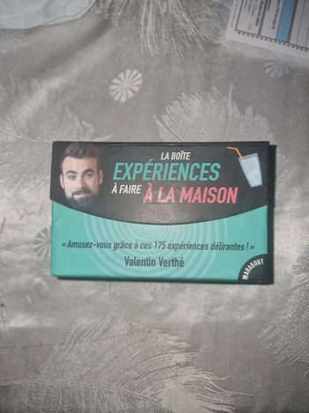 La boite expérience a faire à  la maison