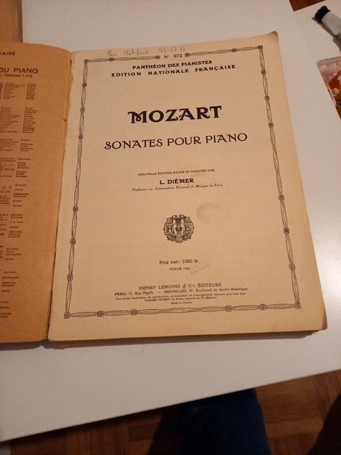 Integrale sonates mozart-partitions piano - photo numéro 2