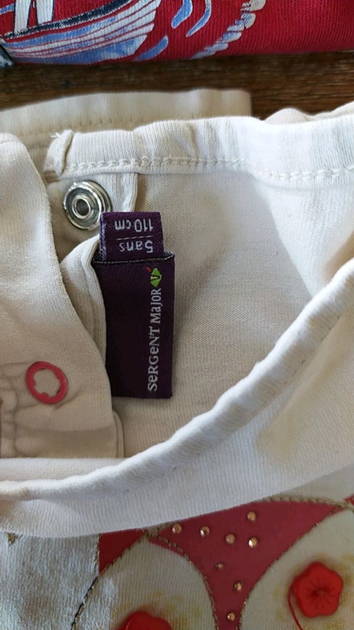 Lot 2 tee shirt sergent major /4-5 ans - photo numéro 2