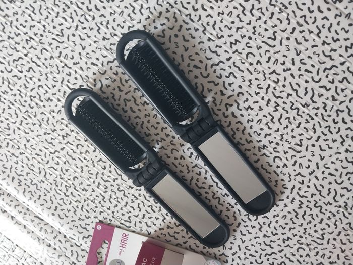 Lot de 2 brosses de sac pliables Labell My Hair – avec miroir intégré - photo numéro 5