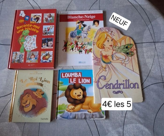 Lot livres de contes de dessins animés NEUFS pour enfants