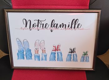 Cadre personnalisé famille