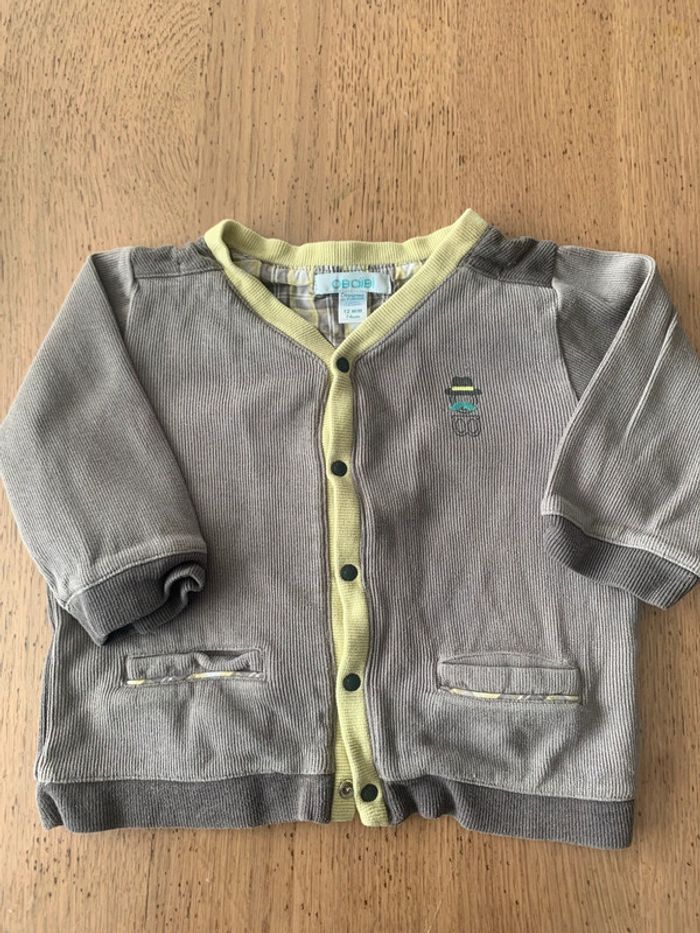 Cardigan okaïdi 12 mois
