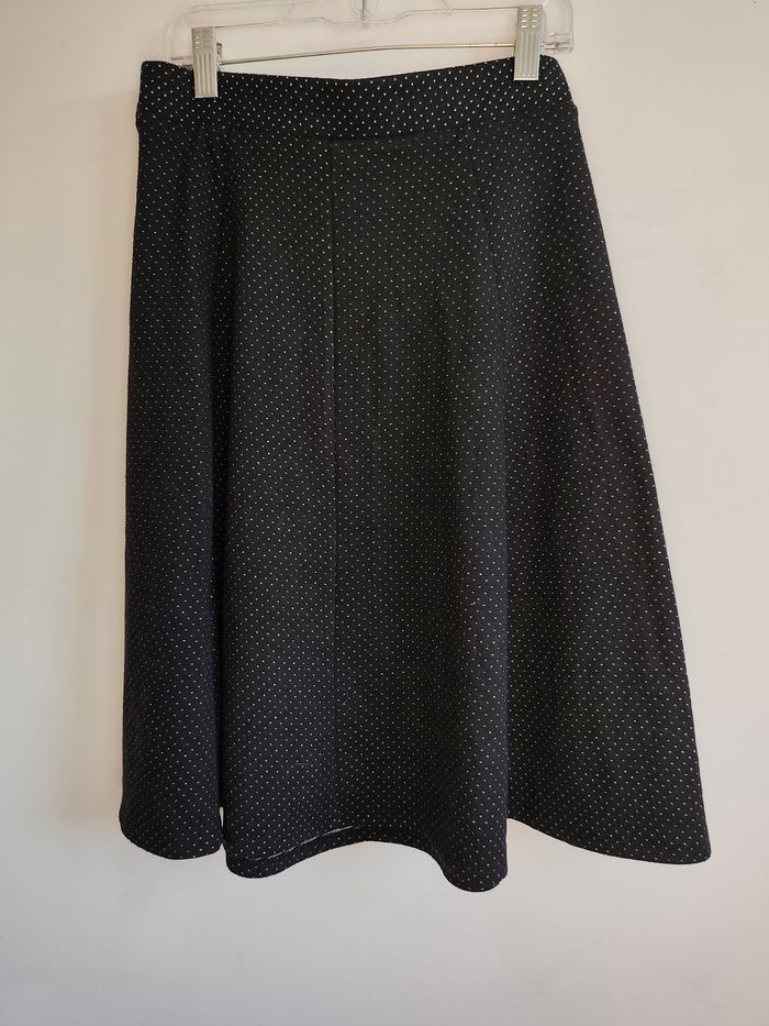 Yessica – Jupe noire à pois XS avec ceinture nouée - photo numéro 2