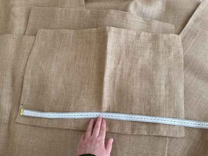 Neuf housse de coussin toile de jute 54 x 54 cm - photo numéro 6