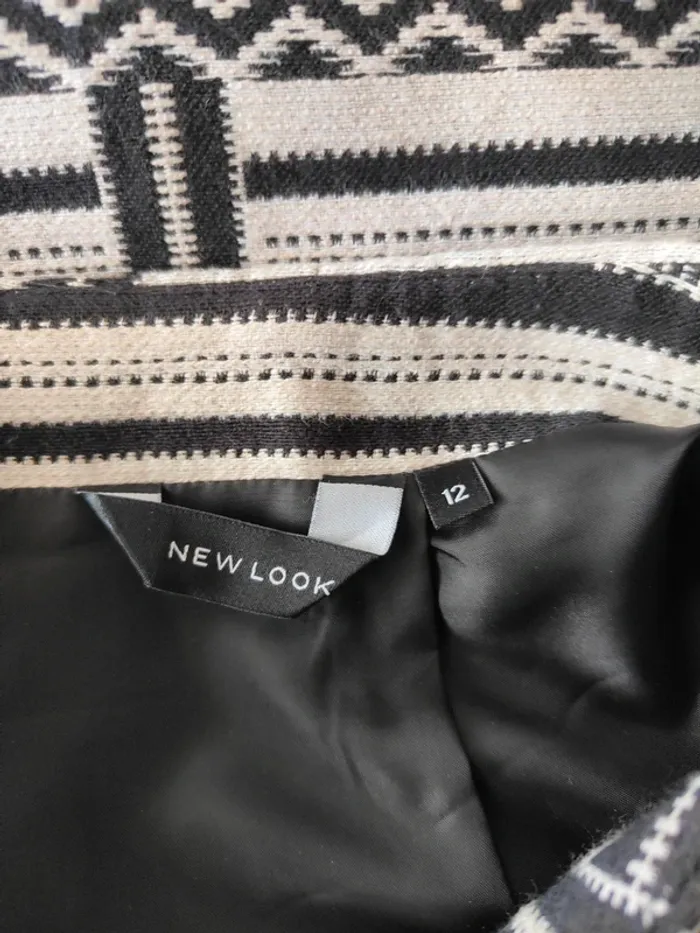 Jupe New look noire et blanche - Taille 40 - photo numéro 3
