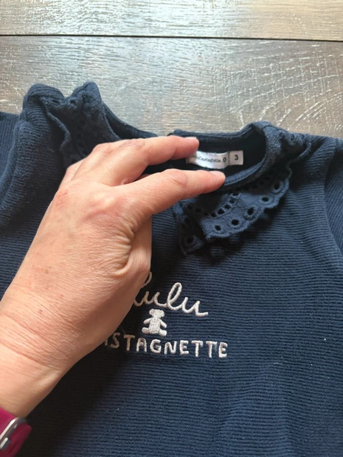 Robe bleue marine Lulu Castagnette 3 ans - photo numéro 2