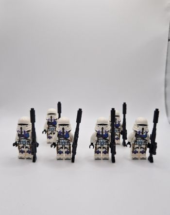 Figurines type lego 6 clones de la 187ème star wars