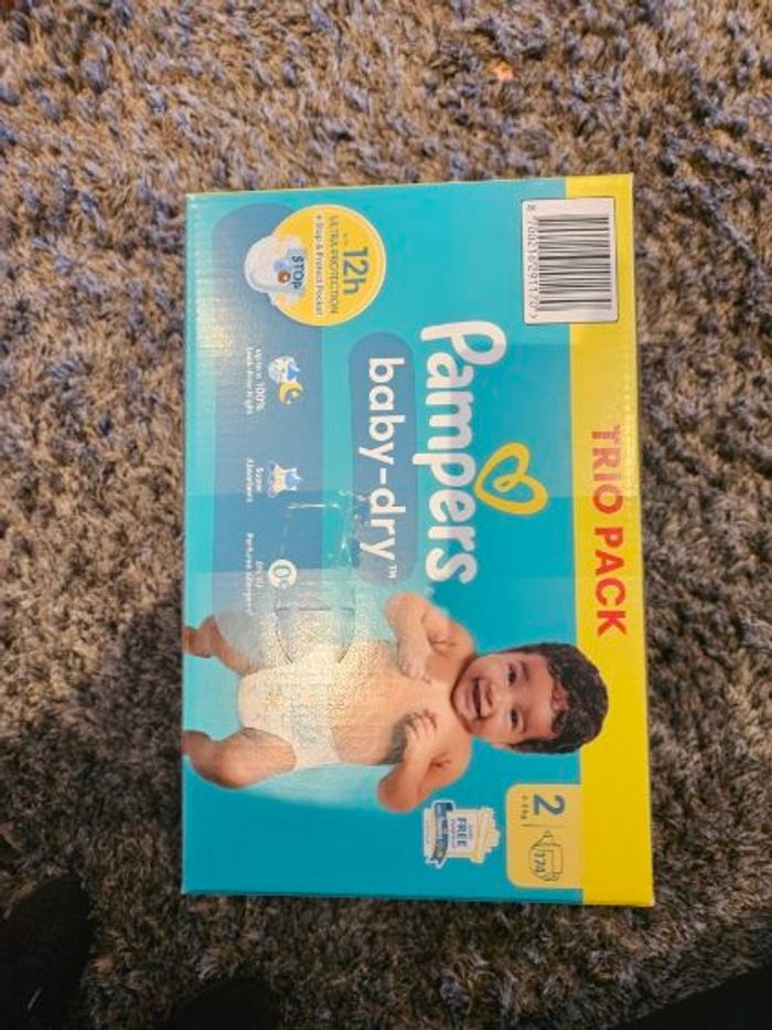 Couches Pampers Taille 2 Trio pack