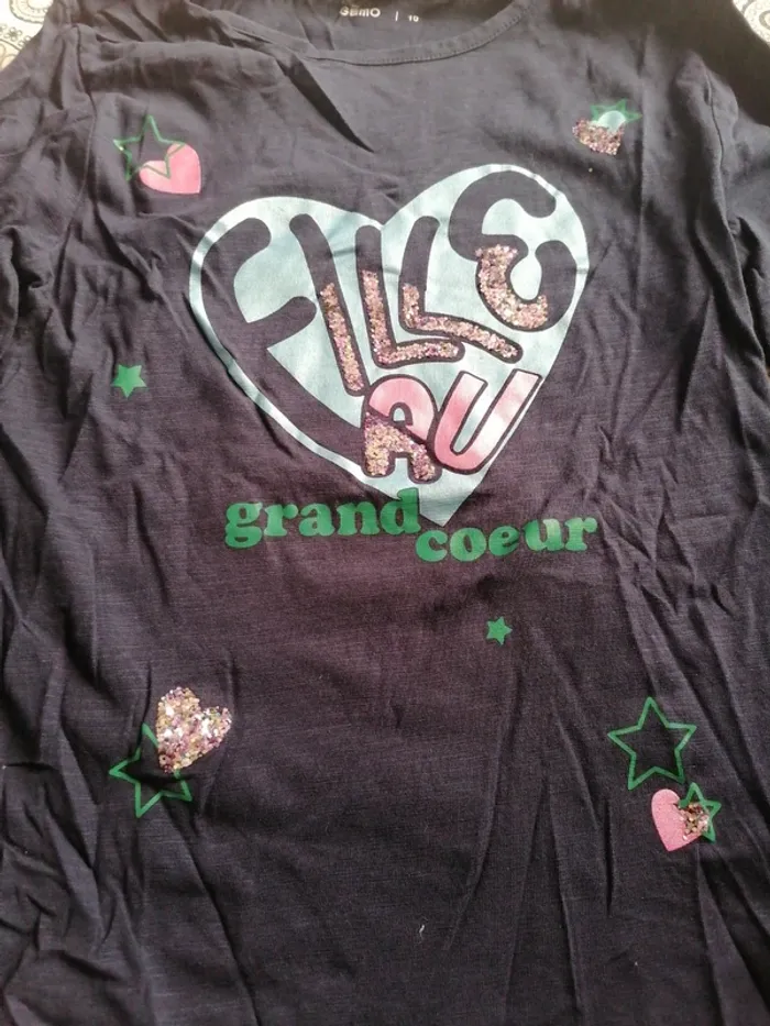 T-shirt manches longues Gémo 10 ans - photo numéro 2