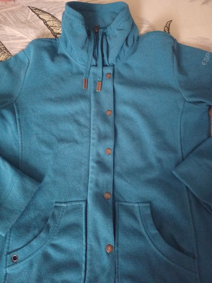 Veste polaire bleu taille 40 Esprit - photo numéro 3
