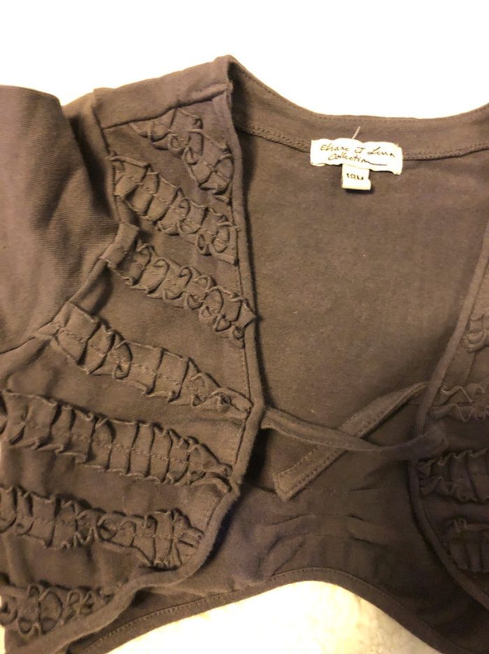 Gilet, maille tee-shirt, Eliane et Léna - photo numéro 3