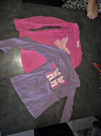2 T-shirt manche longue