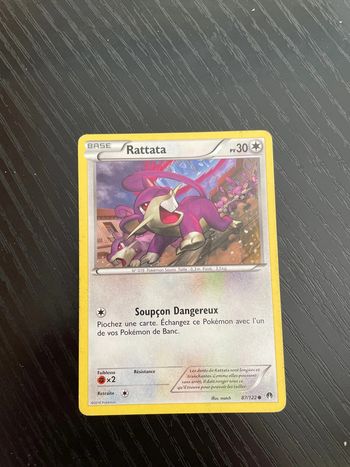 Carte Pokémon Rattata 87/122