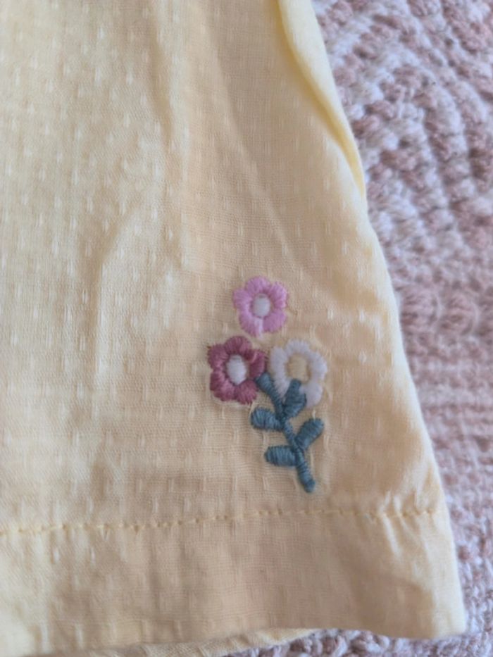 Blouse jaune col claudine dentelle Sergent Major 2 ans - photo numéro 4