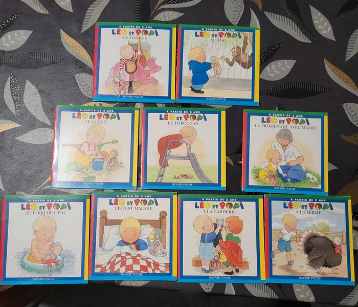Lot de 9 livres Léo et Popi