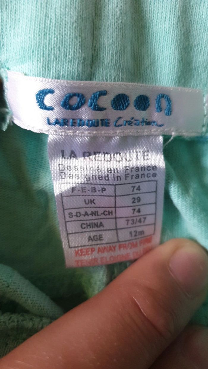 Short coton vert 12m - photo numéro 4