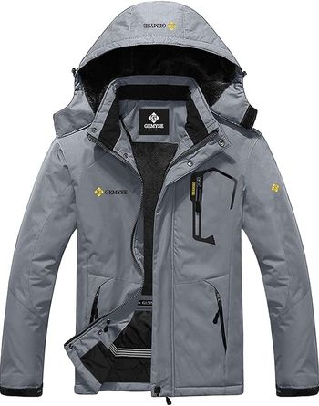 [NEUF] Gemyse Veste de Ski Imperméable - Manteau d'hiver en Polaire - Coupe-Vent avec Capuche