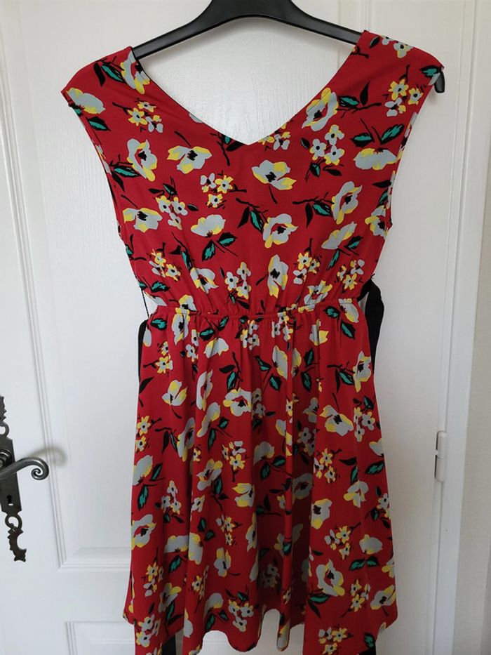 Robe rouge fleurie Peace & Love - photo numéro 6