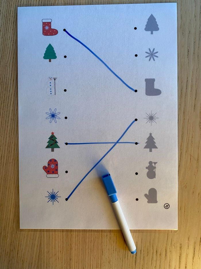 Fiche Montessori : Spécial Noël : Les ombres