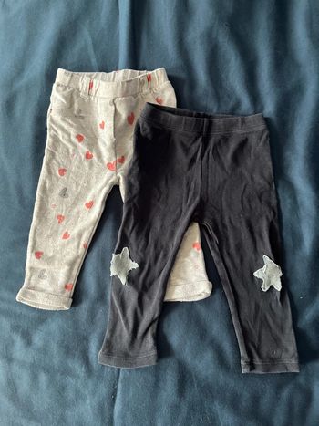 Lot 2 legging 12 mois