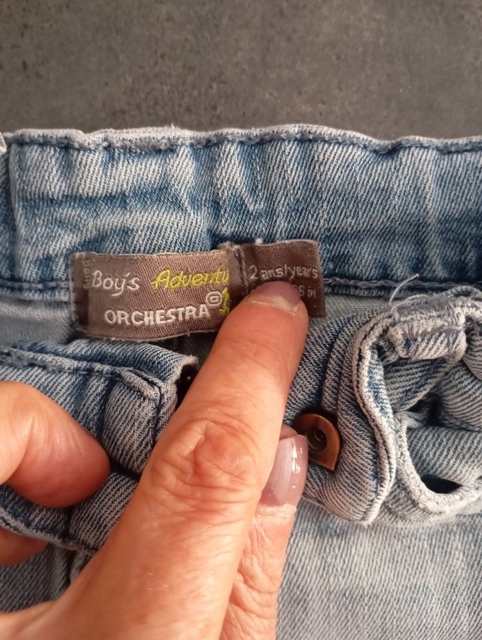 Short en jean/t-shirt Timberland 2 ans - photo numéro 6