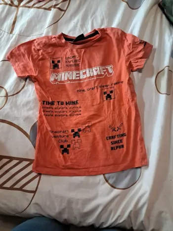 Tshirt minecraft garçon