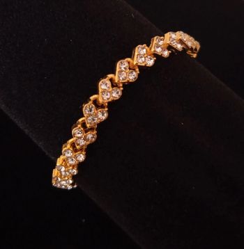 Bracelet fantaisie coeur doré