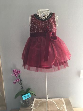 Robe de soirée fille 24 mois Chicaprie 