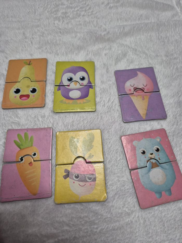 Lot 10 puzzles 2 pièces - photo numéro 3