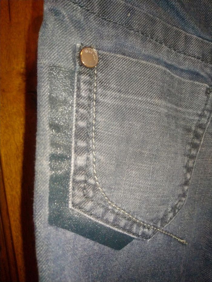 Jean noir et gris IKKS 12 mois doublé - photo numéro 8