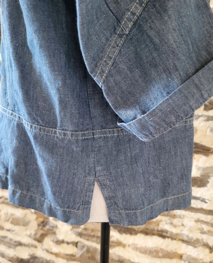 Veste en jean légère bleue Yugane Taille 40 42 - photo numéro 10