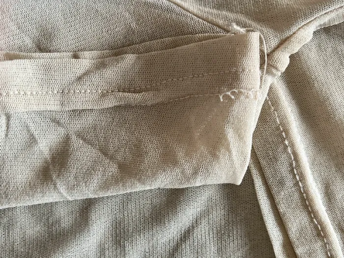Top vintage y2k années 2000 en mesh transparent beige taille XS 🐪 - photo numéro 7
