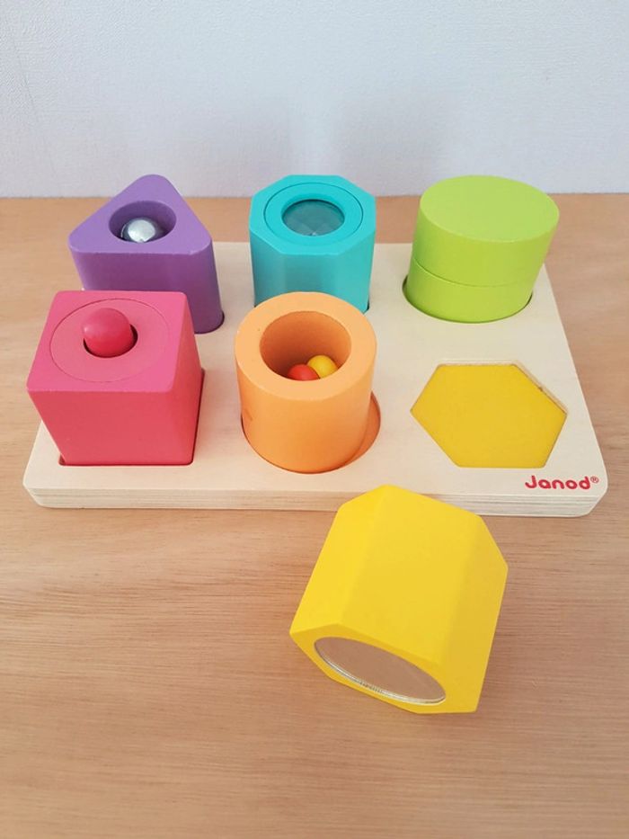 Janod cubes sensoriels I Wood en bois - photo numéro 5