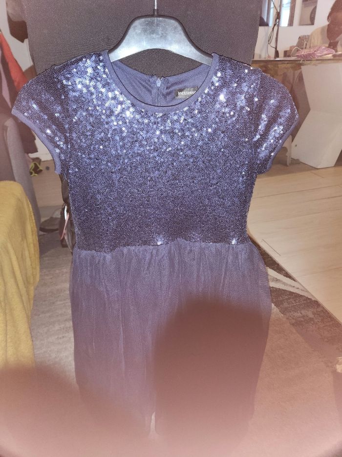 Robe de fête à paillette fille