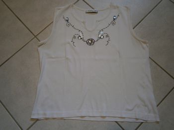 Débardeur crème CHRISTINE LAURE Taille 3/40