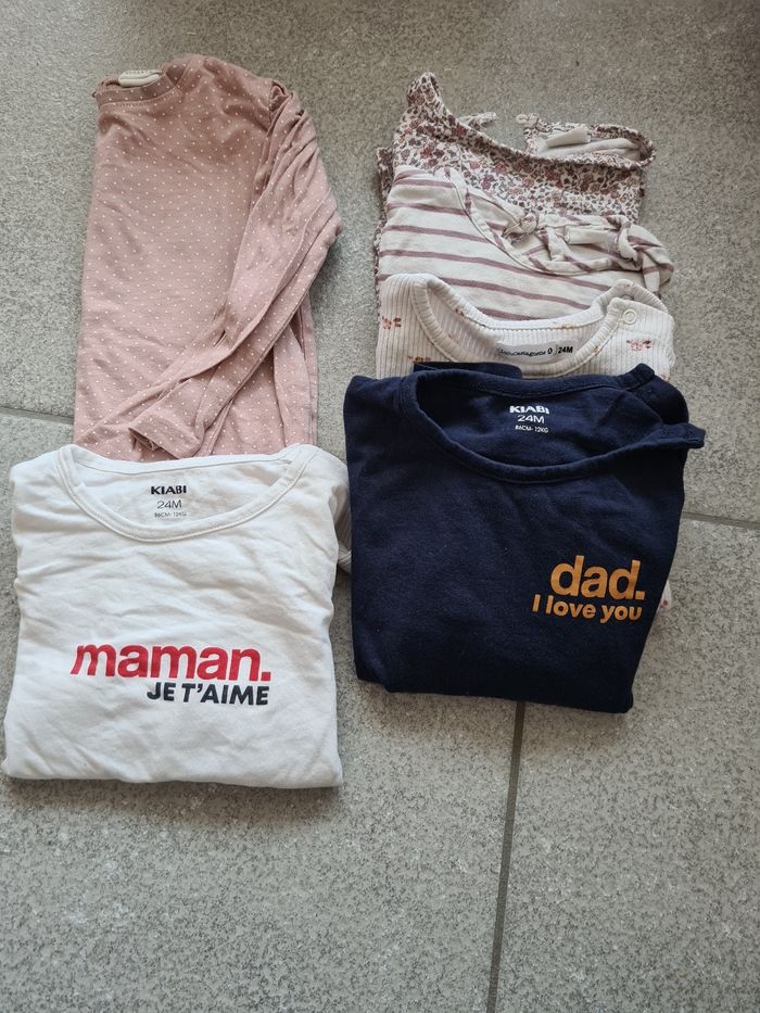 Lot de 6 tshirt manche longue