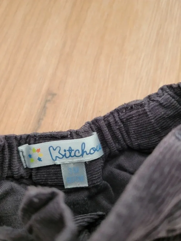 Pantalon velours Kitchoun 3 mois - photo numéro 2