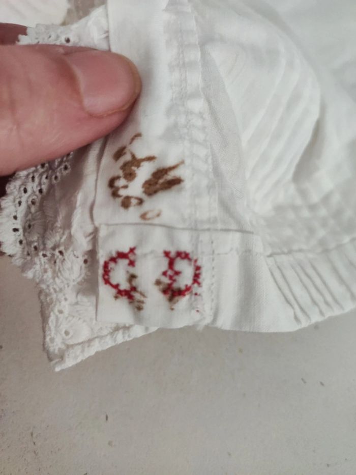 Chemise blanche brodée ancienne - photo numéro 13