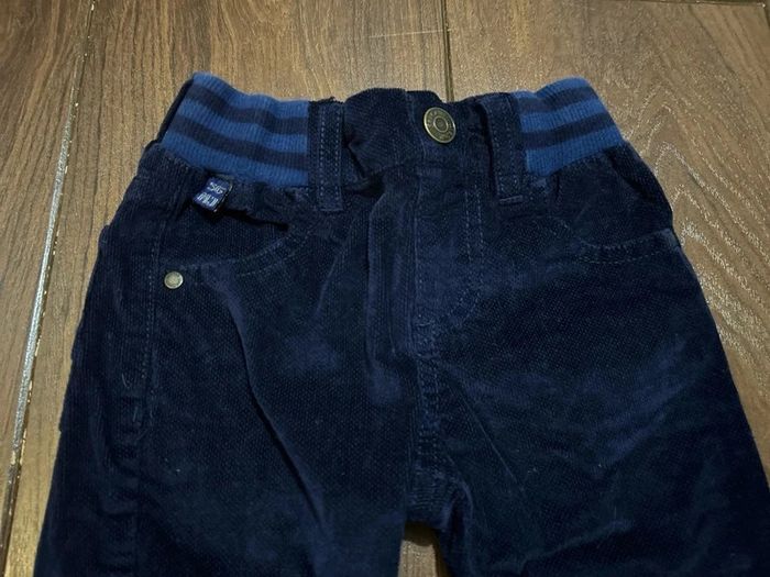 Pantalon velours bleu marine sergent major 3 ans - photo numéro 4