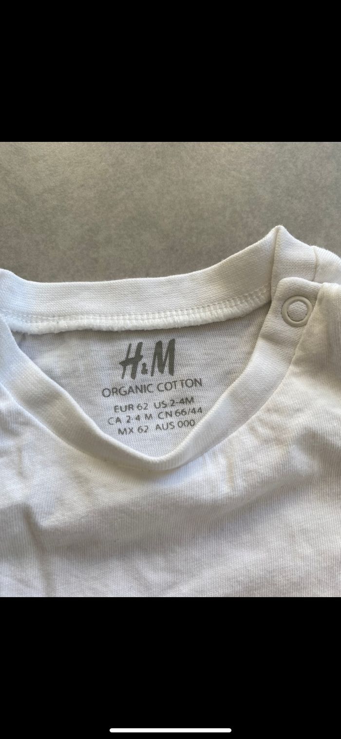 Ensemble Tee shirt manches longues et bas de pantalon Coton organic 3 mois - photo numéro 5